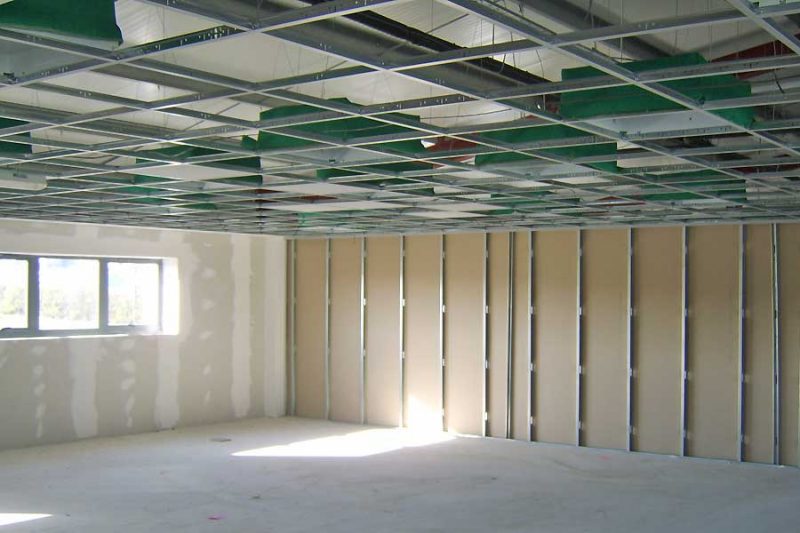 Partitions Install Ceilings